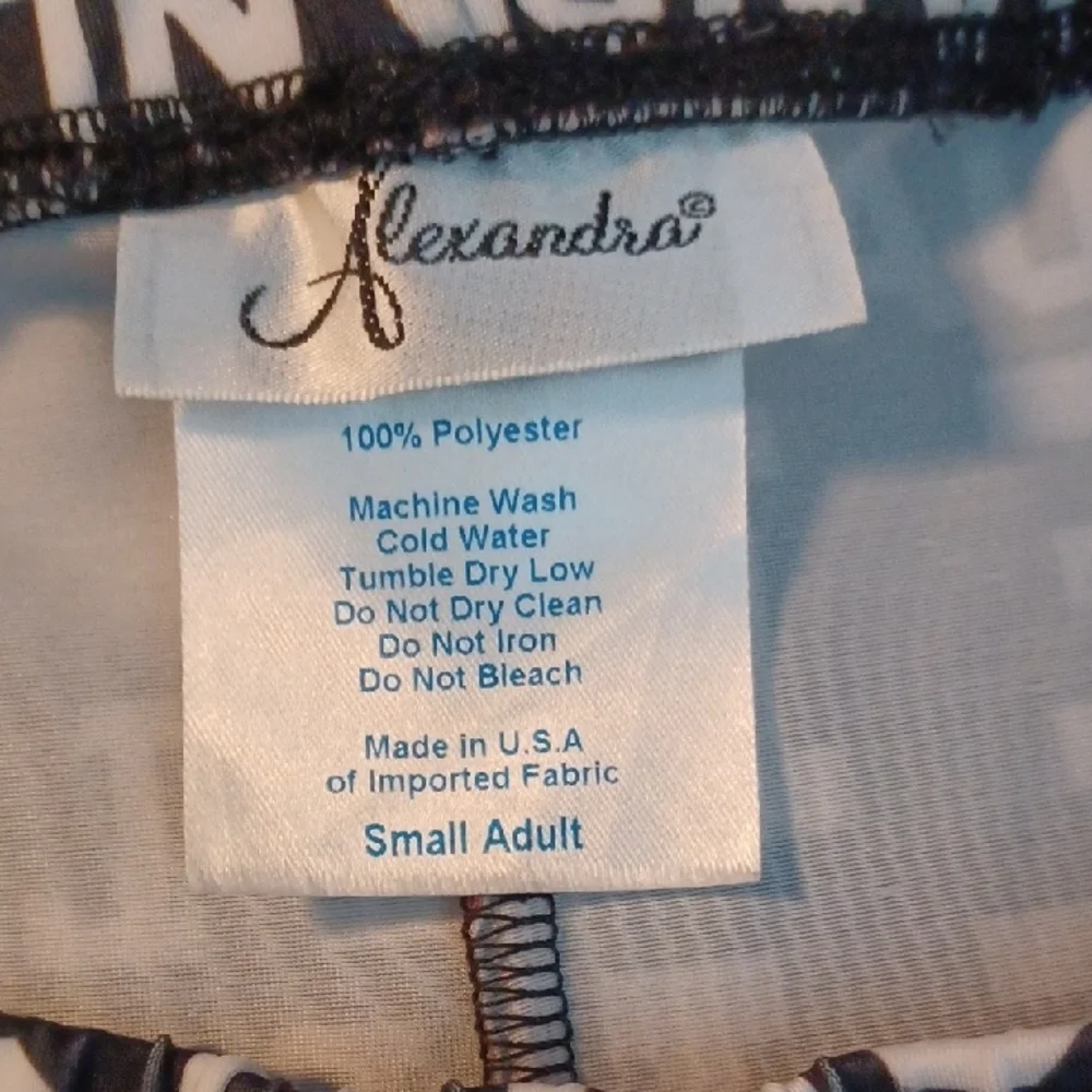 Black and White NWOT  Love Dance Leggings and Shorts Set